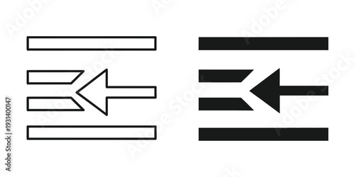 Arrow Indent Icon Right to Left Vector Commercial