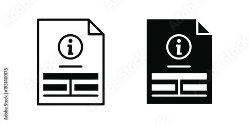Information Document Icon Help Guide Report Data