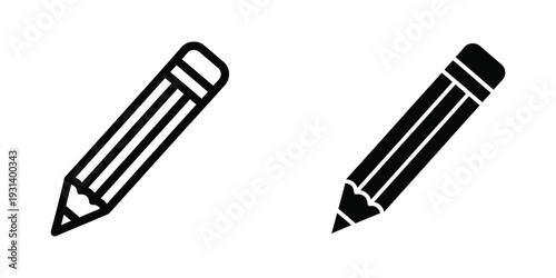 Pencil Icon Design Concept Tool Creation Art Supply