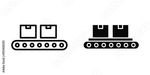 Conveyor Belt Boxes Logistics Automation System