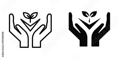 Hands Shielding Sprout Business Growth Protection