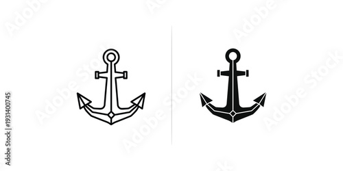 Anchor Nautical Symbol Maritime Icon Stability Security