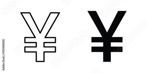 Yen Symbol Finance Currency Trading Concept