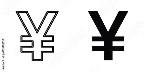 Yen Symbol Finance Currency Business Growth