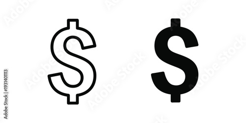 Dollar Symbol Icon Finance Commerce