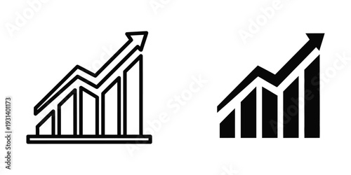 Growth Chart Arrow Upward Trend Business Success