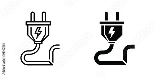 Electric Plug Power Symbol Commercial Concept