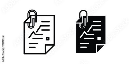 Report Chart Paper Clip Document Analysis