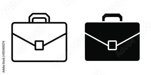 Briefcase Icon Vector Business Case