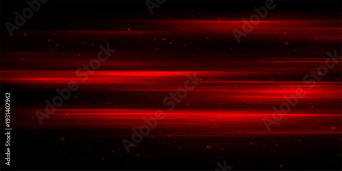 Red and green looping abstract background with glowing lines and wave patterns