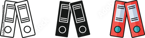 Set of three retro music players isolated on white background