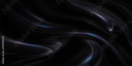 Dark purple and black and white silk abstract flowing fabric texture wallpaper