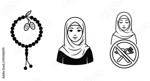 Set vektor rata dari unsur-unsur perayaan perayaan lebaran ramadhan mubarak mulai dikoleksi