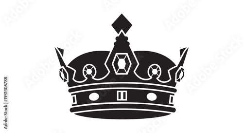 Elegant royal crown symbolizing power and luxury