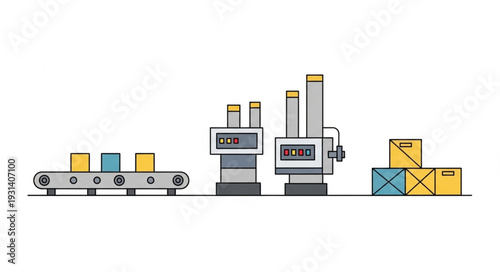 Industrial Manufacturing Production Line Machinery.