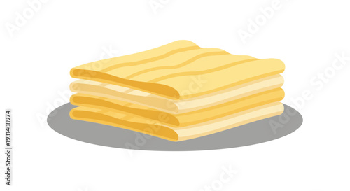 Stack of Cheese Slices.