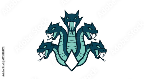 Three Headed Snake Logo.