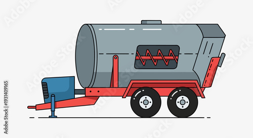 Trailer with Large Tank.