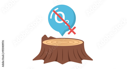 Tree Stump Cut Down.