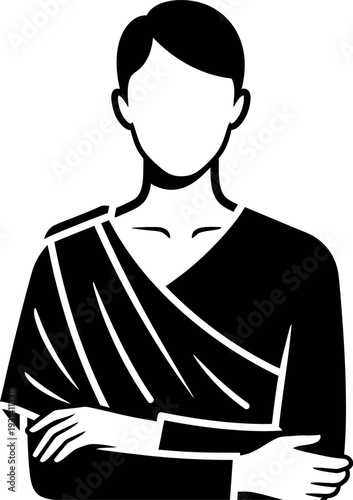 Easter sunday jesus christ carrying cross symbol