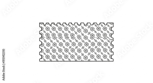 Intricate Black Floral Lace Pattern.