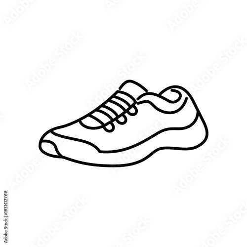 ランニングシューズをモチーフにしたアイコン