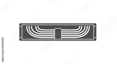 Black Rectangular Sound Equalizer.