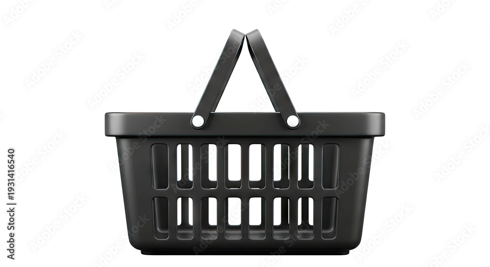 Fototapeta premium Black Shopping Basket