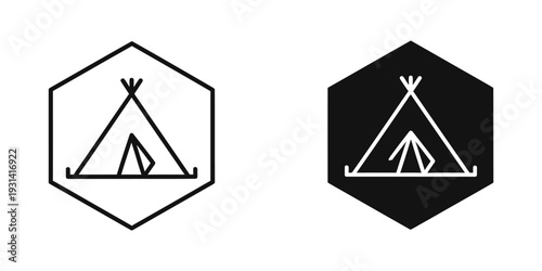 Tent Camping Icon Outdoor Adventure