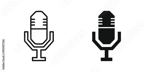 Microphone Icon Sound Recording Podcast