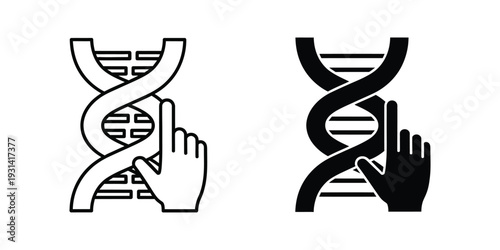 DNA Interaction Icon Scientific Research
