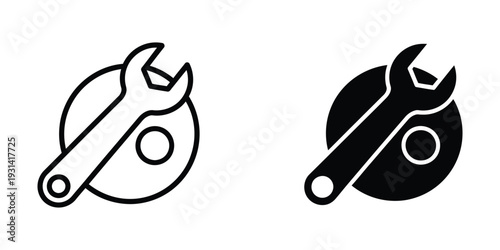 Wrench CD Icon Service Technology