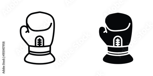 Boxing Glove Icon Combat Competition Symbol