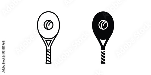 Tennis Racket Ball Sports Icon Commercial