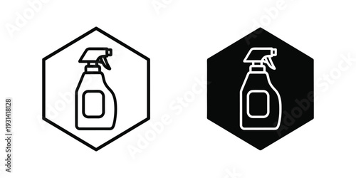 Spray Bottle Cleaning Service Icon