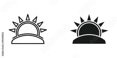 Sunrise Horizon Icon Growth