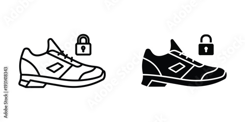 Sneaker Security Icon Commercial Asset
