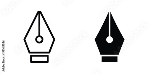 Pen Nib Icon Graphic Design