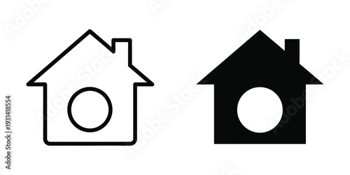 House Icon Vector Home Symbol