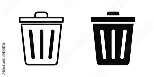 Trash Can Icon Delete Action Commercial