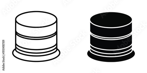 Database Cylinders Data Storage Commercial Icons