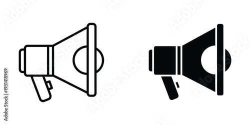 Megaphone Icon Announcement Business