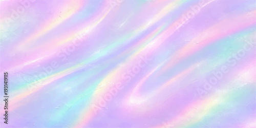 Holographic Texture: A mesmerizing blend of iridescent colors swirls across the frame, creating a captivating and otherworldly texture that evokes a sense of wonder and elegance. 