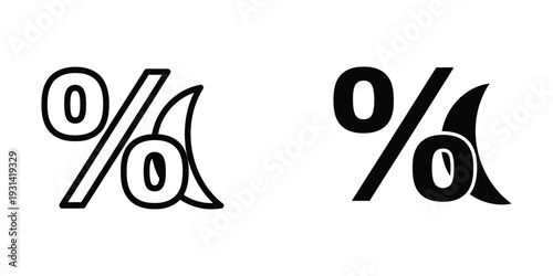 Percentage Symbol Modern Graphic Commercial
