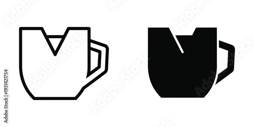 Broken Mug Icon Commerce
