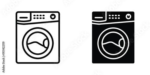 Washing Machine Icon Appliance Symbol