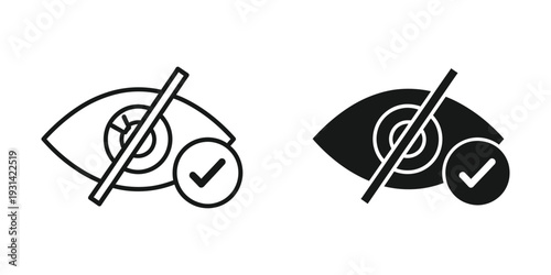 Eye Privacy Icon Access Enabled