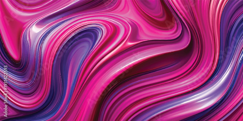 Abstract pink and purple background featuring a soft silk texture with flowing satin waves and smooth violet curves in a luxury textile pattern illustration
