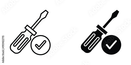 Foto Screwdriver Checkmark Tool Service