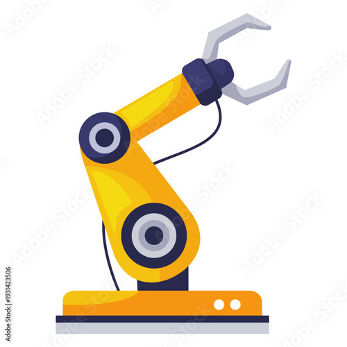 Robotic Arm Industrial Vector